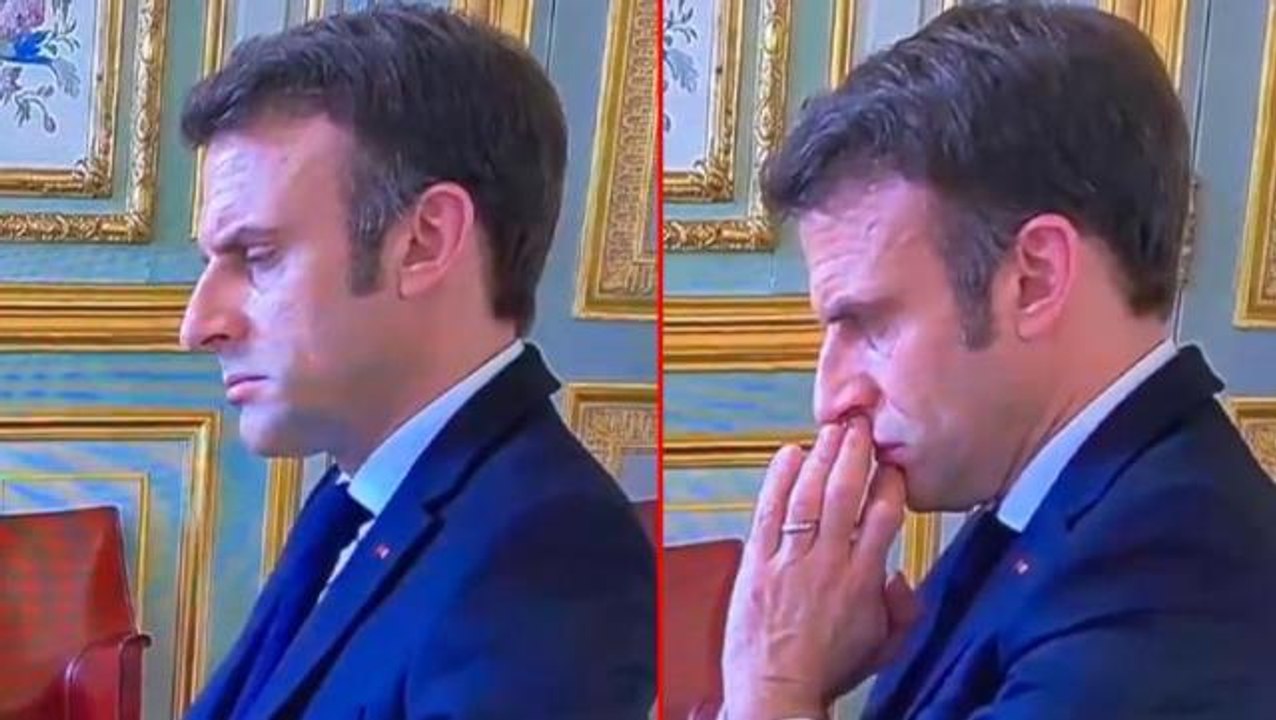 Görüntü aylar sonra servis edildi! Macron, Ukrayna'nın işgalini Zelenski'nin açtığı bu telefonla öğrenmiş