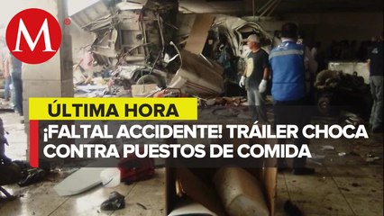 Tráiler choca contra puestos en Ahumada, Chihuahua; reportan varios muertos
