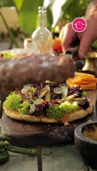 بالفيديو، طريقة عمل تشيز برغر عملاق!