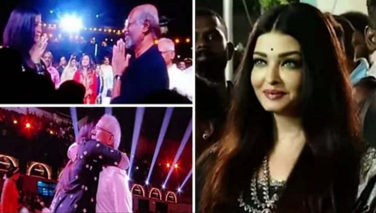 Aishwarya Rai ने भारी भीड़ में Rajinikanth के Feet Touch करते Video Viral।aishwarya l bollywood news