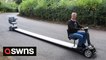 UK man invents world's longest ever mobility scooter measuring 6 meters