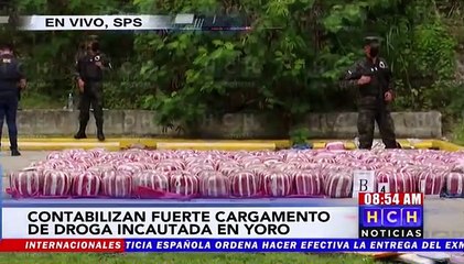¡Al menos 55 sacos! Incautan cargamento de droga a camión en Yoro, hay tres detenidos