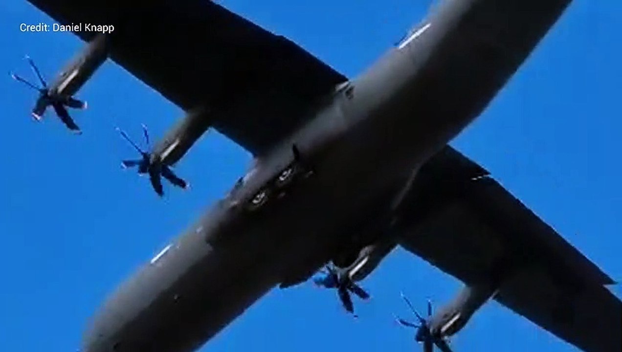 Canadian military plane lands at Lydd
