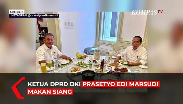 Momen Prasetyo Edi Makan Siang Bareng Presiden Jokowi Jadi Sorotan