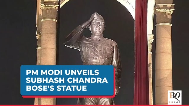 PM Modi Unveils Netaji Subhash Chandra Bose's Statue