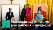 Barack y Michelle Obama vuelven a la Casa Blanca para descubrir sus retratos oficiales