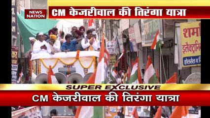 Tiranga yatra in Adampur : अरविंद केजरीवाल ने हरियाणा आदमपुर में निकाली 'तिरंगा यात्रा'
