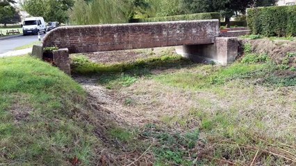 Water levels at Lavant after a heavy downpour Thursday morning