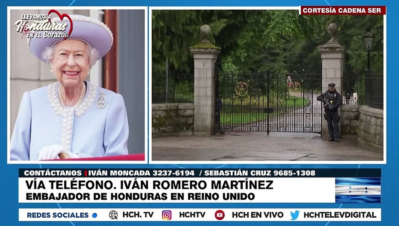 “Aún no hay información oficial sobre la Reina Isabel” : Embajador de Honduras en Londres