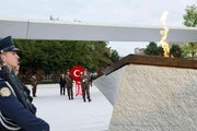 Cumhurbaşkanı Erdoğan, Hırvatistan'da Vatan Anıtı'na çelenk koydu