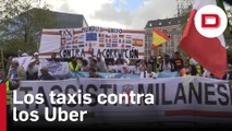 Cientos de taxistas de diferentes países piden en Bruselas poner coto a Uber