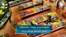 Inegi: Precio de alimentos alcanza en agosto su mayor alza anual en 23 años