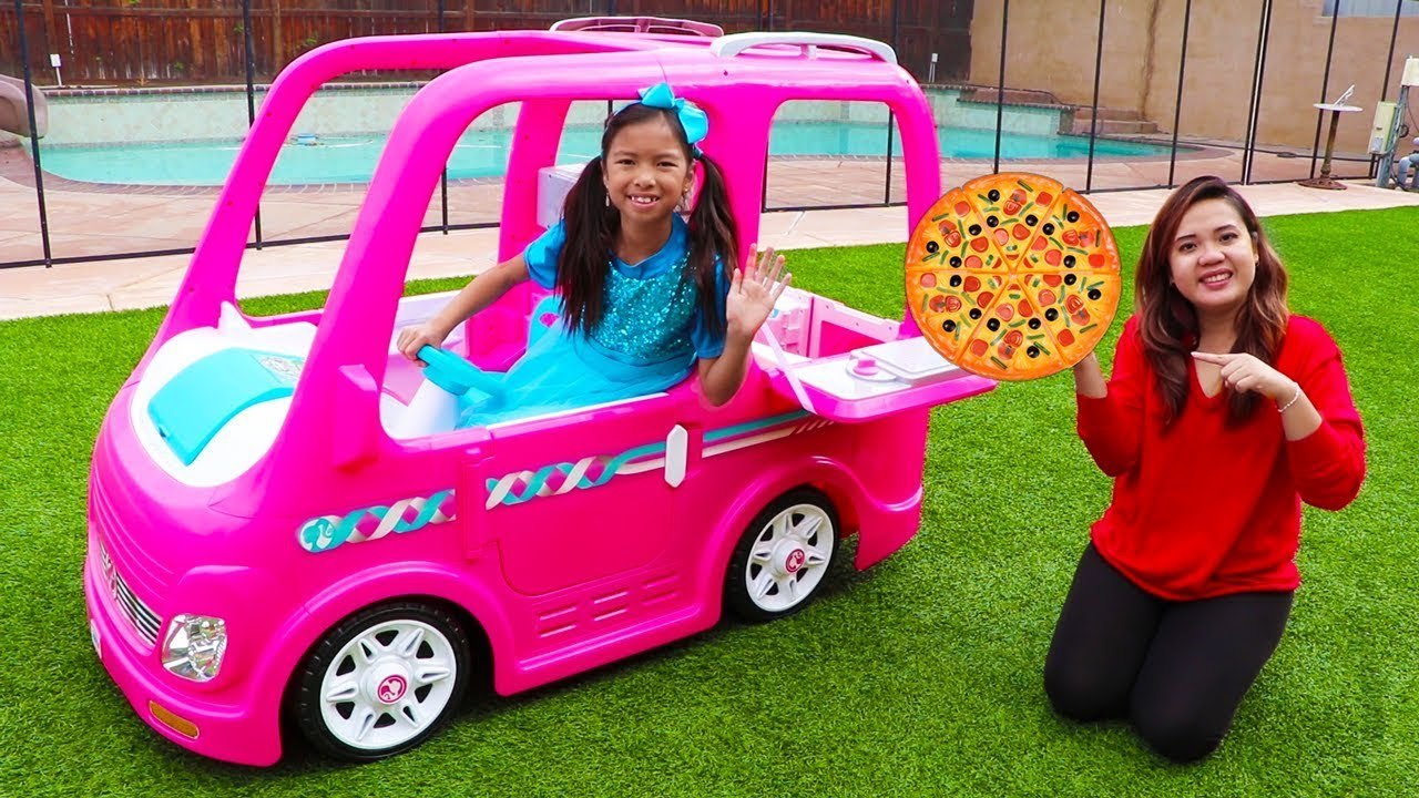 Barbie ice cream truck deals power wheels