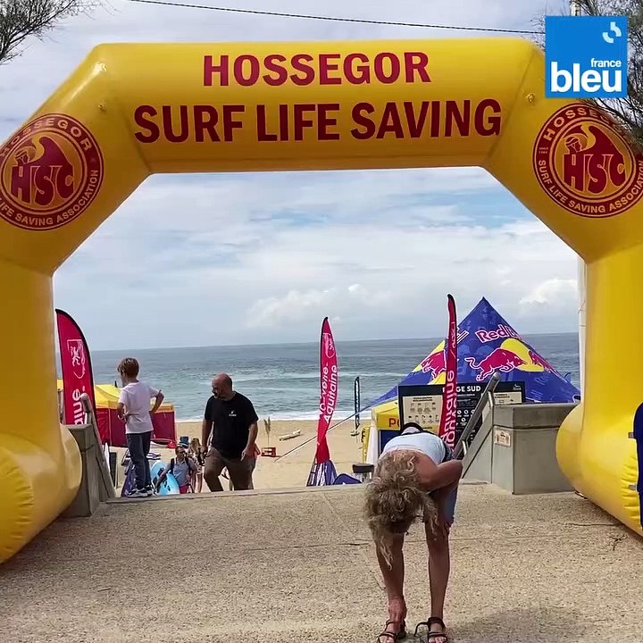 A 77 ans, Francis est le doyen des championnats de France de sauvetage côtier d'Hossegor