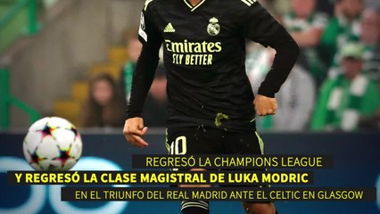 La curiosa imagen de Luka Modric en plena exhibición en el Celtic Park