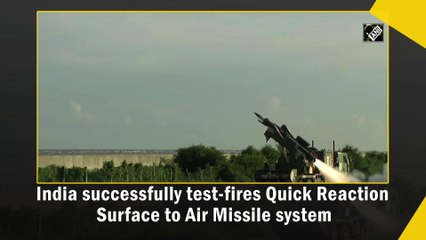 India successfully test-fires Quick Reaction Surface to Air Missile system