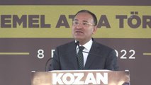 Adana haberi: Adalet Bakanı Bozdağ, Kozan'da yeni adliye binasının temel atma törenine katıldı