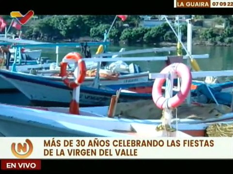 Pescadores y devotos del litoral guaireño rinden honores a la Virgen del Valle en su día