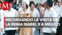 El día que la reina Isabel ll visitó México en 1975 para estrechar lazos