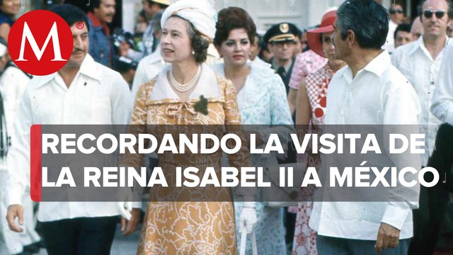 El día que la reina Isabel ll visitó México en 1975 para estrechar lazos