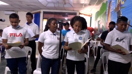 Realizan en Bilwi cantata en saludo a las fiestas patrias