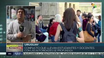Estudiantes de secundaria en Uruguay rechazan proyecto de reforma al sector educativo