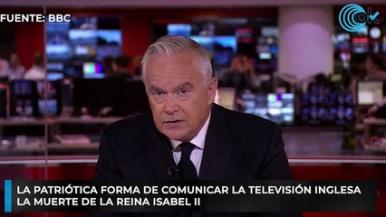 La patriótica forma de comunicar la televisión inglesa la muerte de la Reina Isabel ll