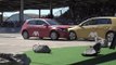 Crash-test entre une voiture thermique et une voiture électrique (Volkwagen Golf thermique / Volkswagen Golf électrique)
