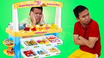 Funny Uncles & Auntie Pretend Play | Ice Cream Shop Kids Toys