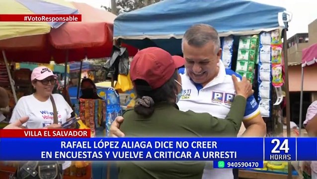 Elecciones 2022: Rafael López Aliaga continúa en campaña y arremete contra Daniel Urresti