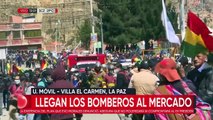 Marcha de Adepcoca toma mercado de Villa El Carmen; reportan dos heridos