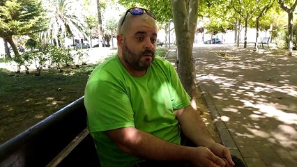 Daniel, este jueves, en la entrevista que concedió a EL ESPAÑOL, explicando porqué pateó a la perrita Lola.