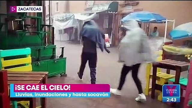Lluvias en Zacatecas causan inundaciones y deslaves