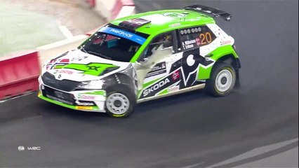 WRC 2 Greece 2022 SS01 Mikkelsen Crash Continue 3 Wheels