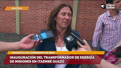 Inauguración del transformador de energía de Misiones en Itaembé Guazú