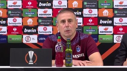BUDAPEŞTE - Ferencvaros - Trabzonspor maçının ardından - Abdullah Avcı