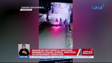 Nakaw na motorsiklo, nakitang ibinebenta online; Suspek arestado sa entrapment operation | UB