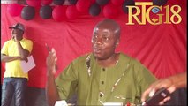 Jean-Charles Moïse sekretè jeneral Pitit Dessalines lan drese bilan manifestasyon 7 septanm lan.