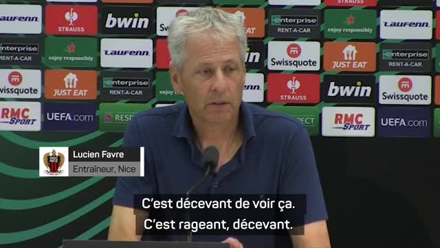 Incidents à Nice-Cologne - Favre : J'étais favorable à jouer ce match