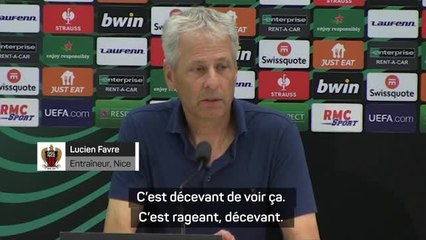 Incidents à Nice-Cologne - Favre : "J'étais favorable à jouer ce match"