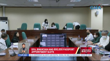 DFA, binuksan ang 800,000 passport appointments slots | UB