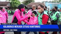 Pengemudi Ojol Terima Bantuan Paket Sembako dari Polresta Banyumas