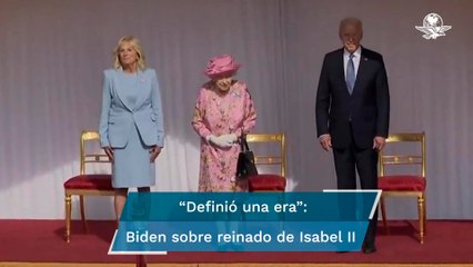 Joe Biden lamenta muerte de la reina Isabel II