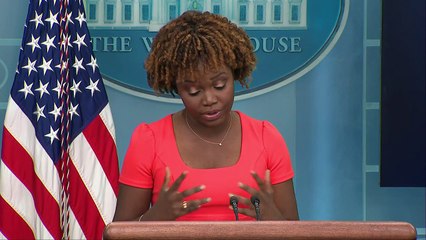 White House press secretary Karine Jean-Pierre holds briefing with Monkeypox Coordinator Bob Fenton and Deputy Coordinator Dr. Demetre Daskalakis.