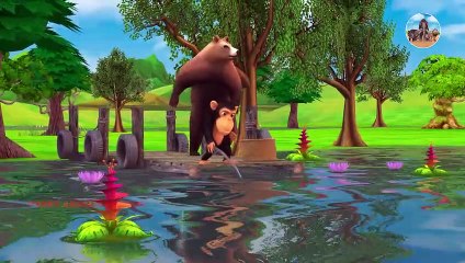 Funny monkey  Fishing And Cooking Video   Cooking Fish Recipe   Survival In The Rainforest