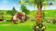 Cow Cartoon, Giant Mammoth vs Giant Werewolf Epic Battle   Woolly Mammoth Rescue Cow From Giant Wolf