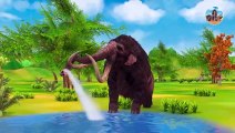 Giant Mammoth vs Monster Lion Mammoth Epic Battle   Woolly Mammoth Saved Giant Bulls From Lion