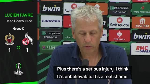 Favre blames visiting fans for 'unbelievable' Nice-Cologne crowd violence