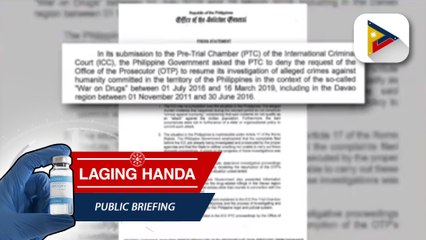 Download Video: Pilipinas, opisyal nang hiniling sa ICC na huwag nang imbestigahan ang kampanya ng pamahalaan vs iligal na droga