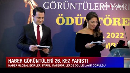 Haber görüntüleri 26. kez yarıştı... Haber Global ekibine ödül